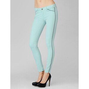 Paige Denim Pipeline Ultra Skinny Stretch Jeans Mint Sky Navy $158 Sz 30 NWT